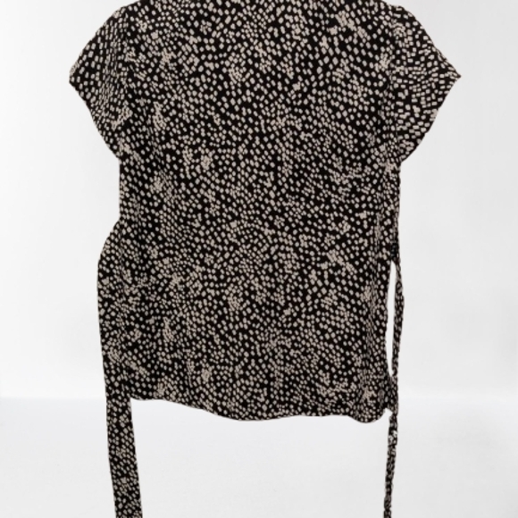 Black and White Polka Dot Women's Top - Picture 3 of 7